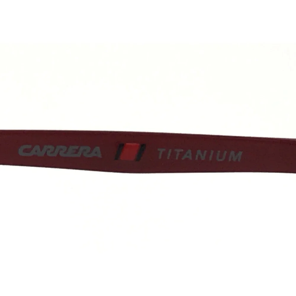 Carrera Eyeglasses Frames 8867 003 Matte Black Red Rectangle Titanium 55-18-145